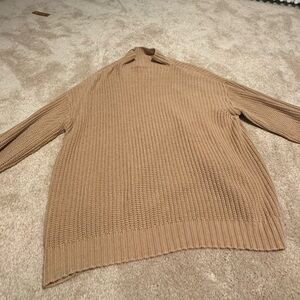 American Eagle Outfitters Tan Knit Pullover